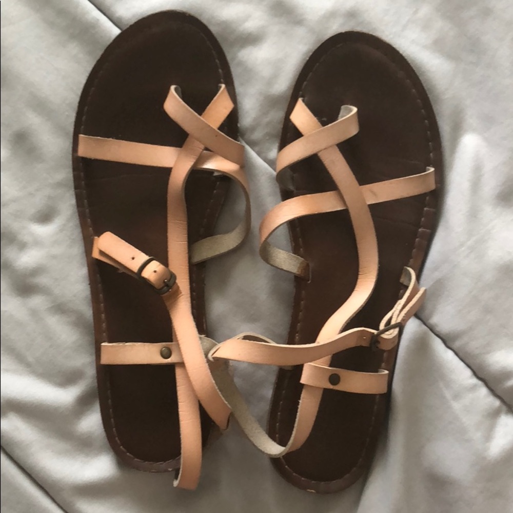 Nude strappy sandals